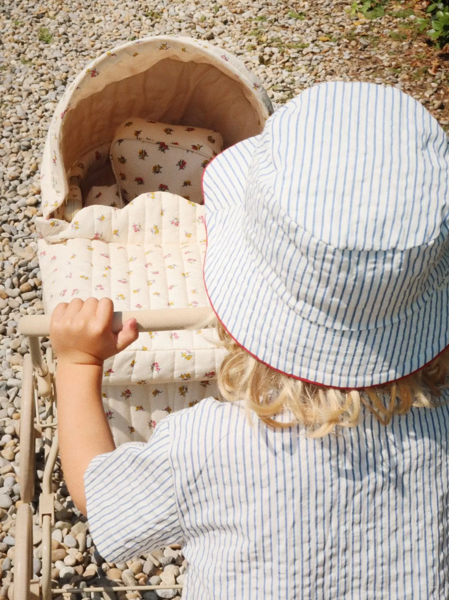 Born Konges Sløjd Ace Bollehat - Stripe Bluie