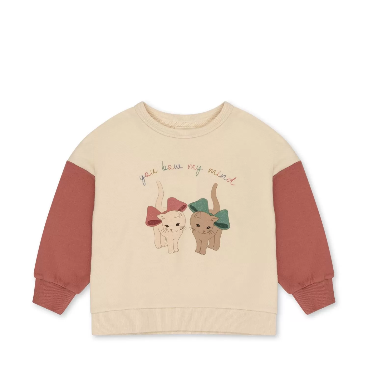 Born Konges Sløjd Loupy Lou Sweatshirt - Brazilian Sand/Canyon Rose