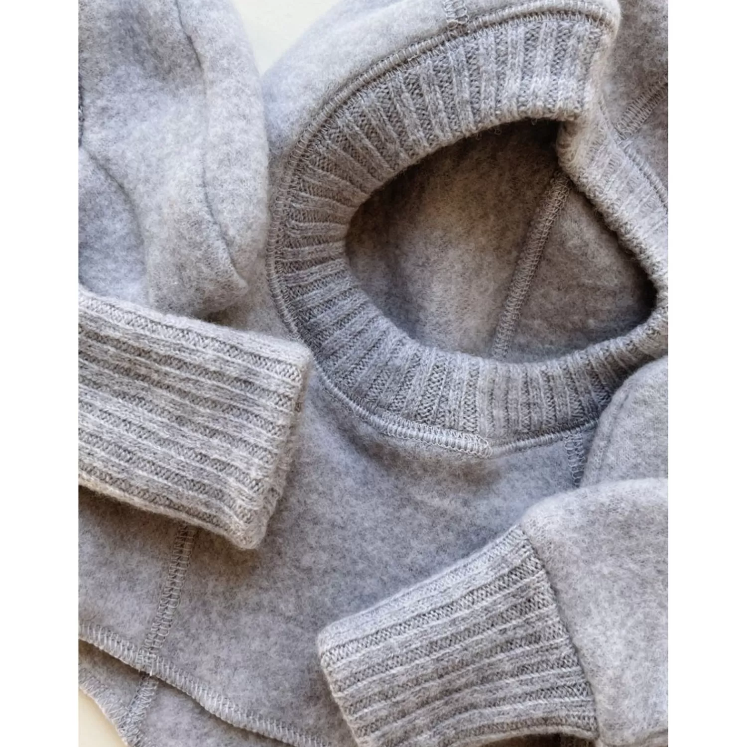 Born Konges Sløjd Saga Fleece Elefanthue - Grey Melange